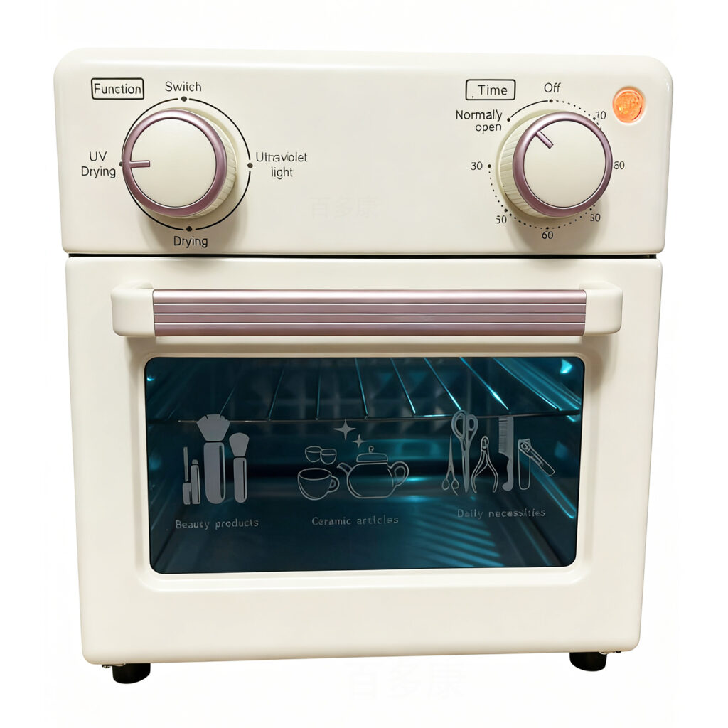 White background image of UV drying disinfection cabinet