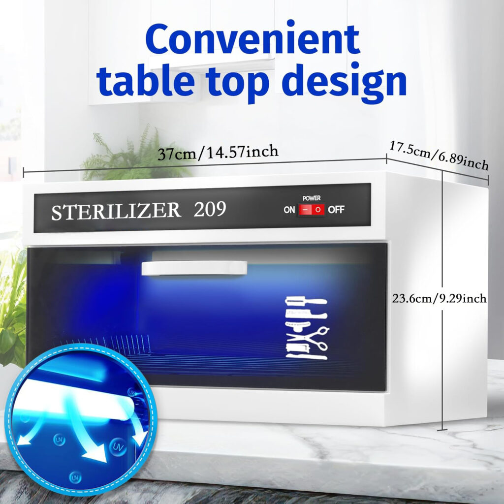 UV-209 Nail Tools UV Disinfection Cabinet Size Picture