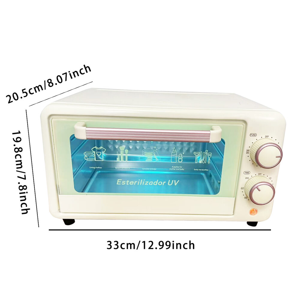 Picture of external dimensions of disinfection cabinet