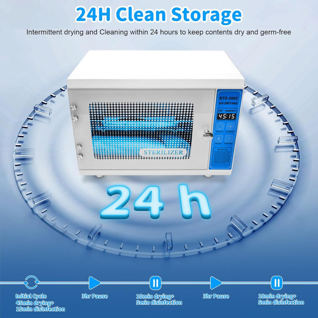 Nail Tool Heating, Drying, Disinfection Cabinet