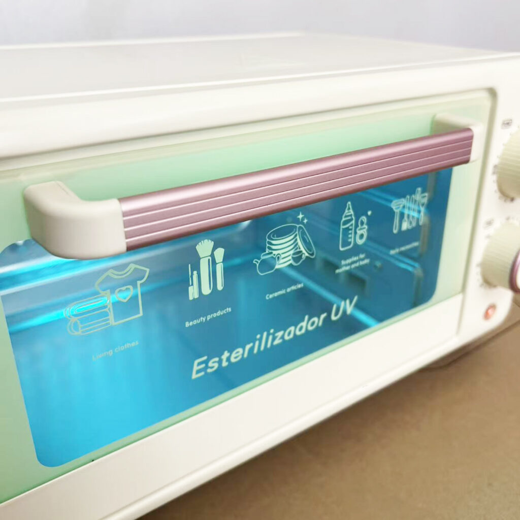 Photo of disinfection cabinet glass door