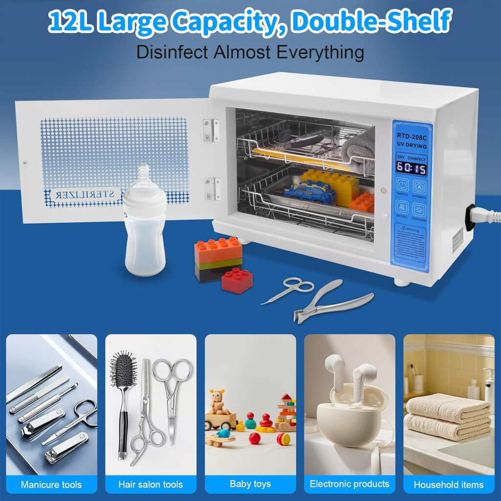 Nail Tool Heating, Drying, Disinfection Cabinet