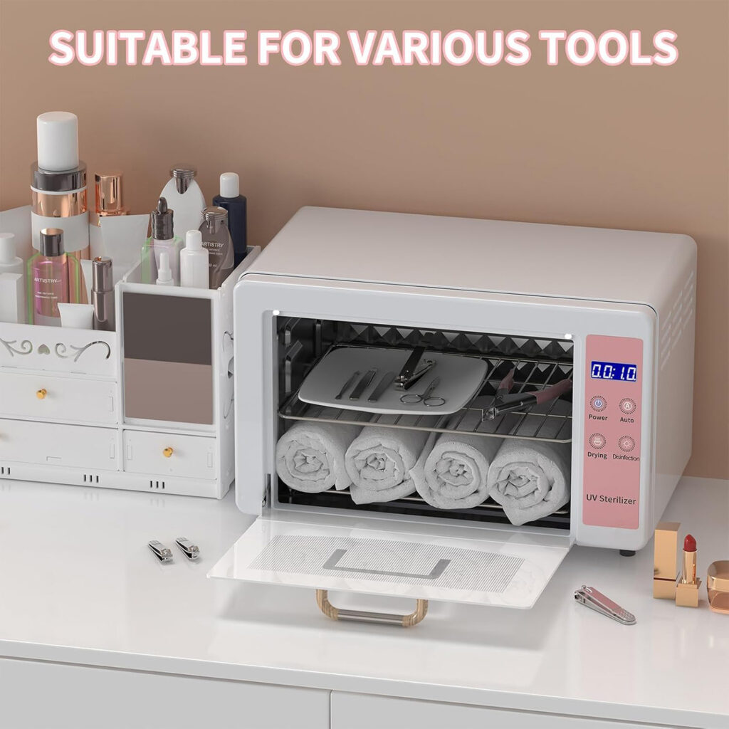 Dimensional drawing of UV drying and disinfection cabinet for nail tools Dimensional drawing of UV drying and disinfection cabinet for nail tools