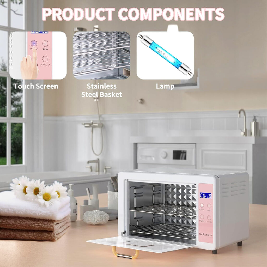 Dimensional drawing of UV drying and disinfection cabinet for nail tools Dimensional drawing of UV drying and disinfection cabinet for nail tools