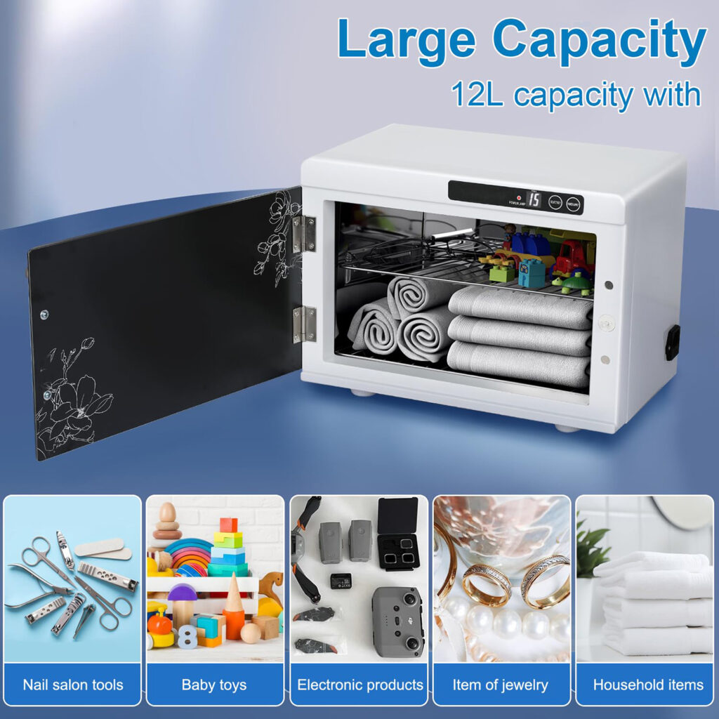 Touch screen nail tool UV disinfection cabinet