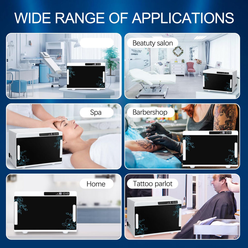 Touch screen nail tool UV disinfection cabinet