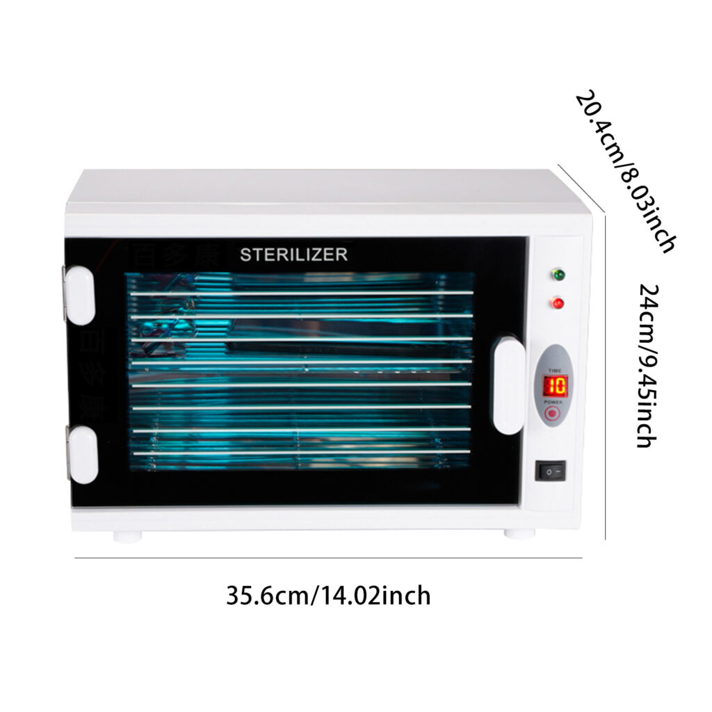 Dimensional drawing of UV disinfection cabinet